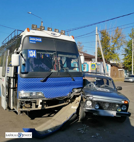 В Улан-Удэ произошло два ДТП с автобусами