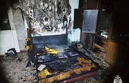 На пожаре в Улан-Удэ пострадали трое детей