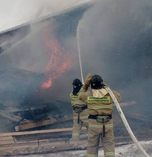 В Бурятии на пилораме произошёл пожар из-за самодельного котла