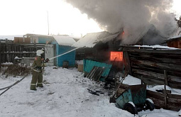 В Бурятии произошёл пожар из-за печки  