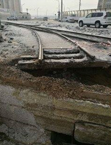 Последствия коммунальной аварии на развязке «Беркут» в Улан-Удэ (фото)