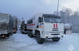 Из-за страшного затора на трассе «Байкал» открыли мобильные пункты обогрева и питания