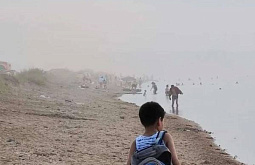 В Бурятии Гусиное озеро накрыло пылью 