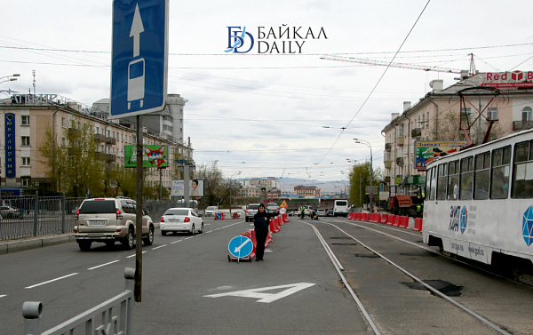 На Элеваторе в Улан-Удэ поставили дорожные блоки