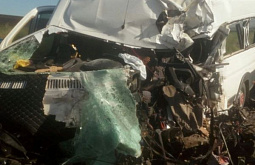 В Бурятии пассажиры микроавтобуса пострадали в ДТП с грузовиком