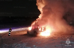 В Иркутской области за сутки сгорели сразу шесть авто