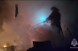 В Забайкалье сгорел гараж и пристрой