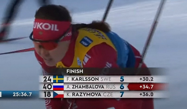 Алиса Жамбалова вновь вошла в десятку лучших на «Тур де Ски»