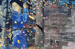 В Улан-Удэ восстановили осыпавшуюся фреску Зорикто Доржиева